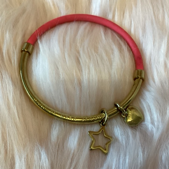 Marc Jacobs bracelet with heart and Star charms in gold tone with pink accent - Picture 3 of 4